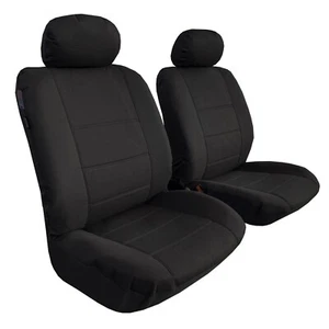 Waterproof Black Canvas Front Seat Covers For HYUNDAI TIBURON 2003-2008 - Picture 1 of 5