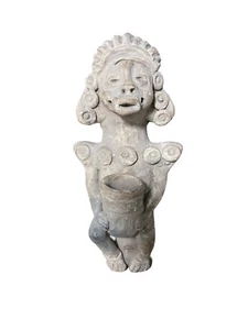 Antica figura in terracotta ceramica messicana Maya Azteca Argilla - Foto 1 di 5