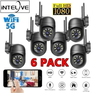 6 x Wireless 5G WiFi Security Camera System Smart outdoor Night Vision Cam 1080P - Picture 1 of 24
