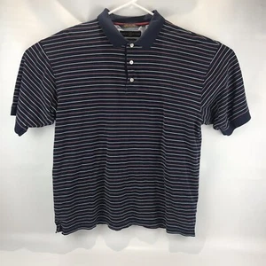 Tommy Hilfiger Golf Polo 100% mercerisierte Baumwolle blau gestreift Größe L - Bild 1 von 7