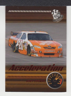 JOEY LOGANO : 2009 - PRESS PASS  ACCELERATION RED - ROOKIE  - CARD No. # 208 - Image 1 of 2