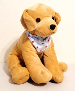 Macy's Martha Stewart Americana Patriotic GOLDEN RETRIEVER Dog Stuffed Plush 12" - Picture 1 of 6