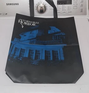 Amityville Horror Tote Bag 14x16" Horror Movie Block Exclusive NEW Black Blue - Picture 1 of 5