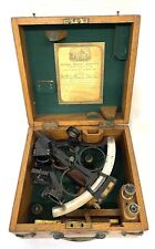 Antique Stevenson & Harris Aberdeen 6.5" Sextant Sextant in Fitted Case : 1909