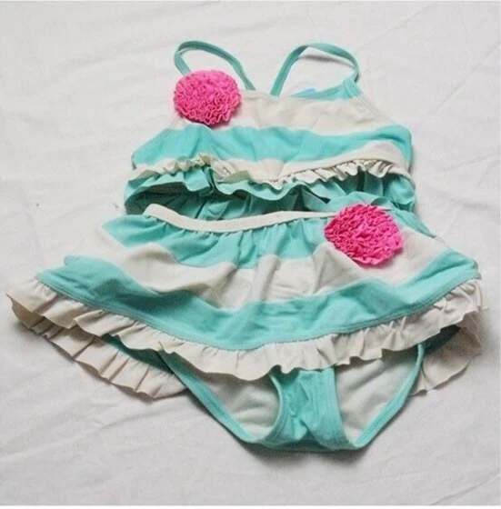 Flapdoodles Niñas Dos Piezas Natación/Baño/Bañador Traje, Talla 6X, Usado en Excelente Condición Foto 1 de 1