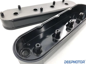 Cubierta de válvula de aluminio fabricada Deepmotor LS1 LS2 LS3 LS6 con soportes de bobina negra - Imagen 1 de 5