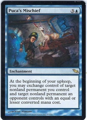 Puca's Mischief Shadowmoor Rare – MTG Magic the Gathering Card - Image 1 of 2