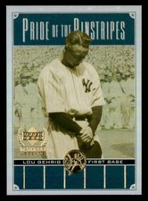 2000 Upper Deck Yankees Legends Pride of the Pinstripes #PP4 Lou Gehrig