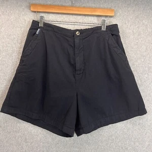 Crazy Shirts Hawaii Black Casual Shorts Elastic Waist Cotton Mens Size Medium - Picture 1 of 11