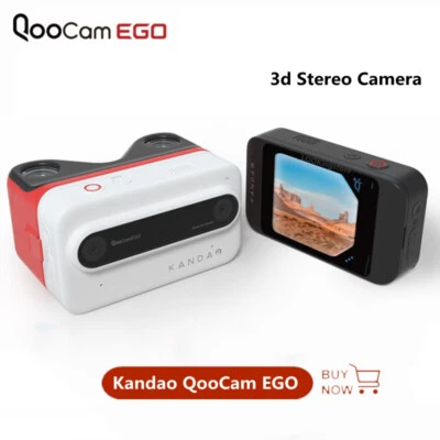 Kandao QooCam EGO 3D Stereo Camera 4K 60FPS VR Camera Waterproof Six Axis Camrea