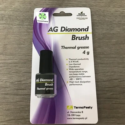 DIAMOND BASED Thermal Paste CPU GPU Conductive Grease 4g Brush 3.8 W/mK  - Image 1 of 3