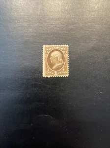 Us Scott #O72 1873 1c  TREASURY OFFICIAL STAMP Scv $120.00 Mint Hinged With Gum - Picture 1 of 2