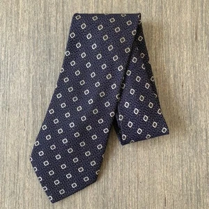 Giorgio Armani Krawatte blau & gold Seide & Wolle Mischung Krawatte 3,5 "x 54" - Italien - Bild 1 von 12