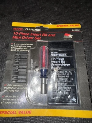 Sears Craftsman EE. UU. Nos 10 piezas Stubby Mini Driver Set Con Estuche Raro Sexy 25630 Foto 1 de 4