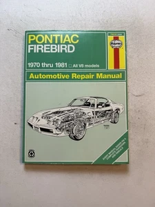 Pontiac Firebird Trans-Am 1970-1981 Shop Service Repair Manual Wiring Diagrams - Picture 1 of 6