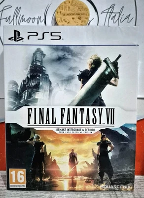 FINAL FANTASY VII INTERGRADE & REBIRTH PHYSICAL TWIN PACK PS5 EU ITA IN GAME NEW