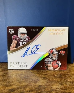 2015 Immaculate Mike Evans Past and Present On Card Auto SP SN /99 - Picture 1 of 6