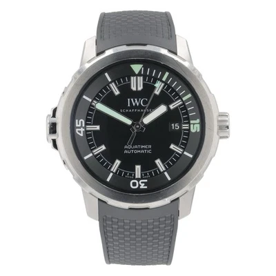 Reloj automático para hombre IWC Aquatimer acero inoxidable esfera negra 42 mm IW329001 Foto 1 de 4
