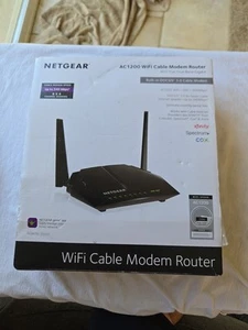 NETGEAR AC1200 Cable Modem WiFi Router C6220 Compatible With All Providers - Picture 1 of 9