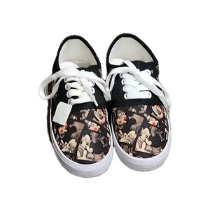 DISNEY Mickey Minnie Sneakers Bradford Exchange Collectible Sz 5 Shoes NIB READ - Picture 1 of 11