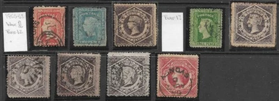 STAMPS-NEW SOUTH WALES. 1860-63 A Selection of 9  Early Stamps. Condition Varies - Image 1 of 2