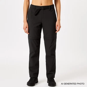 North Face Damen Paramount Convertible Wanderhose Schwarz 2 Neu mit Etikett UPF50 Outdoor - Bild 1 von 11