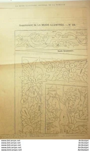La Mode illustree 1890 # 48 & son Patron with Pattern - Picture 1 of 4