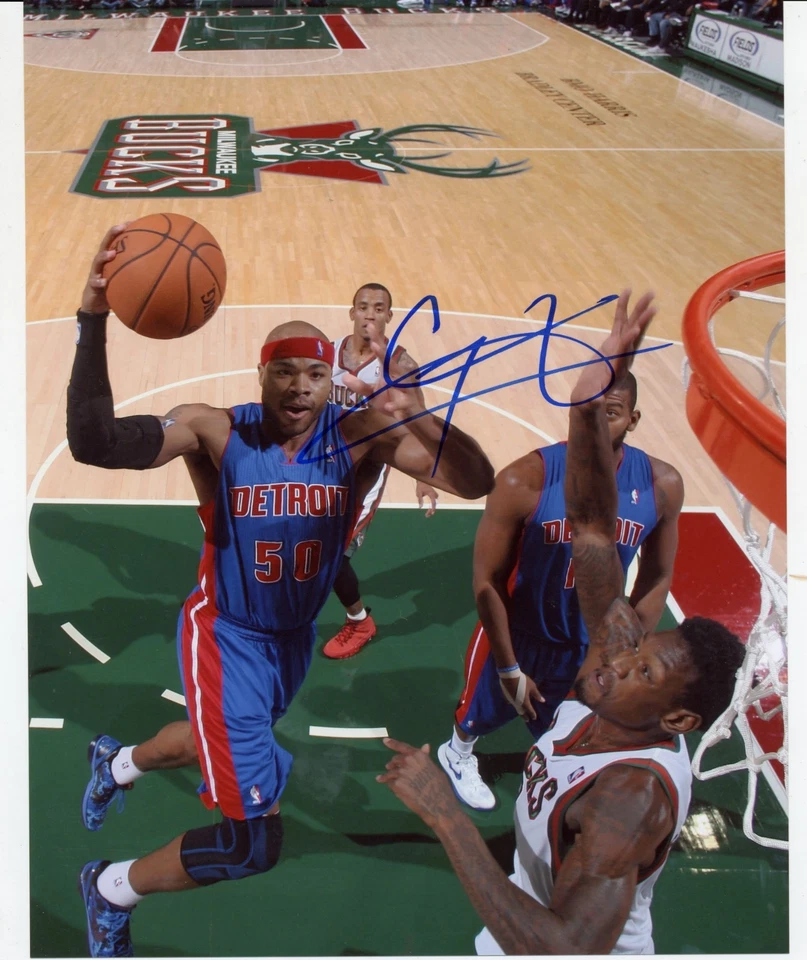 -Corey Maggette- Firmado/Autógrafo/Auto 8x10 Baloncesto NBA Foto Pistones Foto 1 de 1