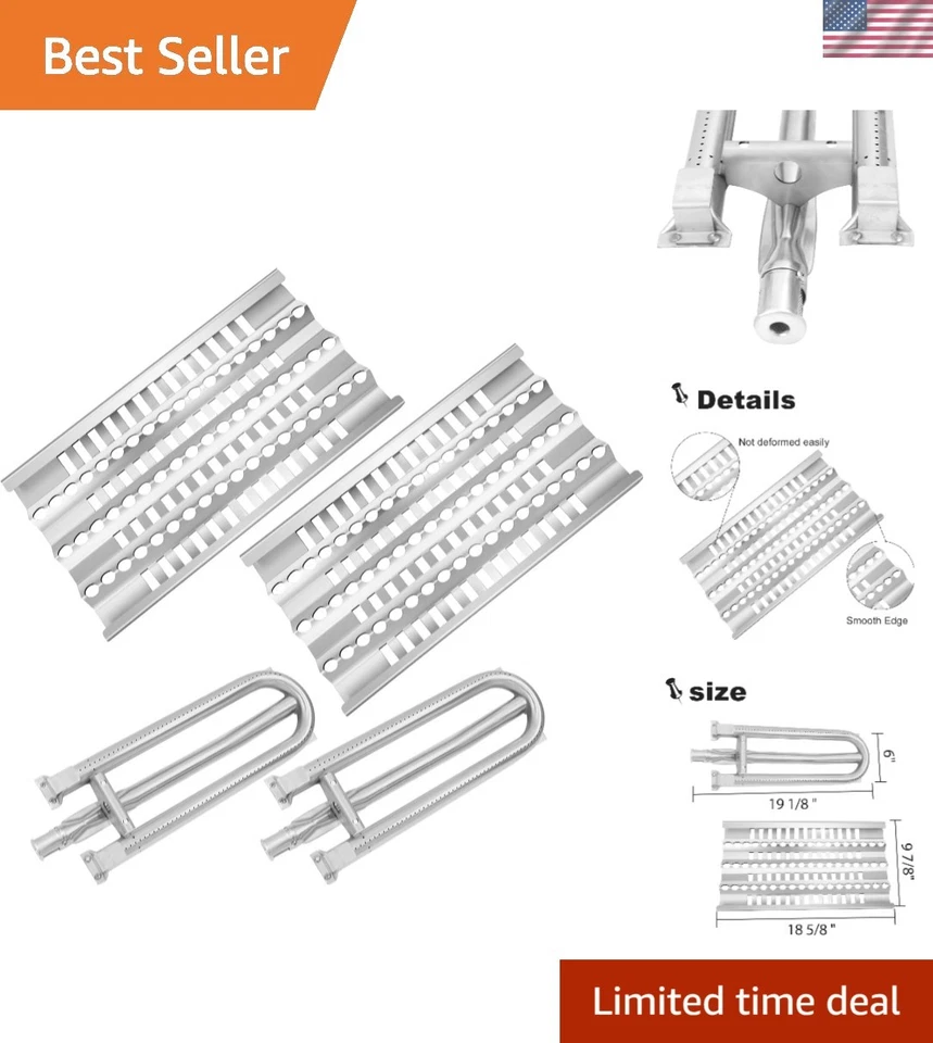 18” Grill Heat Plates Shield Grill Burners Radiant Tray for DCS Grills 27DBQR...