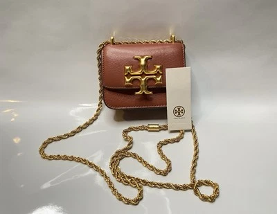 Tory Burch 77283 Eleanor Mini Toasted Pecan Women's Crossbody Bag Size OS - Image 1 of 4