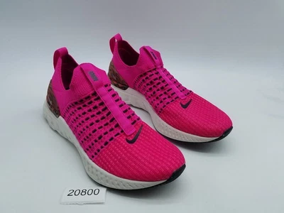 Nike React Phantom Run Flyknit 2 Mujer Talla 9.5 Zapatos para Correr Rosa Prime Zebra Foto 1 de 4