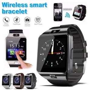 Reloj inteligente Bluetooth con cámara compañero de teléfono reproductor de MP3 podómetro para Android IOS - Imagen 1 de 28