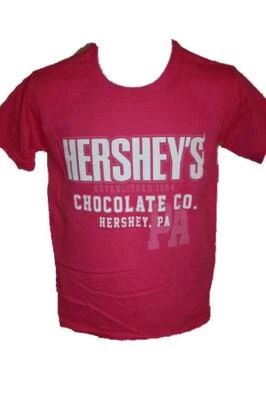 NEW Hersey's Chocolate Co. Hersey, PA Youth M Medium 10/12 Cute Pink T-Shirt - Image 1 of 4