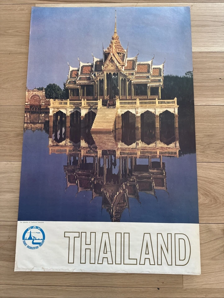 Póster vintage años 60 "El esplendor de Tailandia tradicional"   Foto 1 de 3
