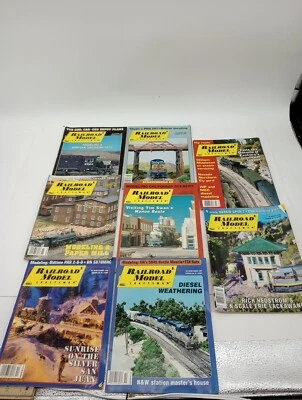 Vintage (3) 1996 ( 3)97 (2)98Railroad Model Craftsman Magazine Lot Of 8 Read - Image 1 of 4