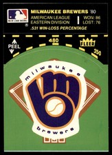 1981 Fleer Laughlin Team Stickers Milwaukee Brewers Baseball Diamond #NNO
