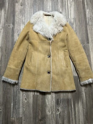 Overland Coat Women's Size 4 Leather Sheep Skin Fur Jacket Genuine Shearling - Image 1 of 4