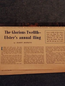 Sk110 Ephemera 1950 Article Ulster July 12th - Picture 1 of 1