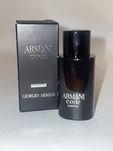 Giorgio Armani Code Men Cologne Parfum Mini .23 Oz Splash 7 mL NEW WITH BOX - Picture 1 of 1