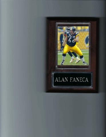 ALAN FANECA PLAQUE PITTSBURGH STEELERS FOOTBALL NFL Cover