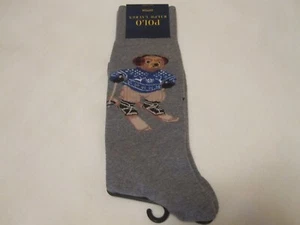 Polo Ralph Lauren Ski Polo Bear Dress Socks NWT - Picture 1 of 11