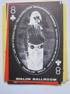 Postal Quicksilver Howlin Wolf Dan Hicks Avalon - Imagen 1 de 1