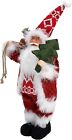 NEW! CHRISTMAS LED Lighted SANTA Table Figurine,w.Forester Ornamentss3 16" #1