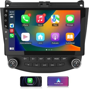 Apple Android Car Radio Stereo for Honda Accord 2003-2007 10 Inch Touch Screen - Picture 1 of 8