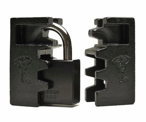 SET VORHÄNGESCHLOSS + HASP MUL T LOCK C10 ABNEHMBARER FESSELSCHUTZ BEHÄLTER TORE - Bild 1 von 7