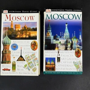 Moscow, DK Eyewitness Travel Guide, lot of 2, Kremlin-Museums, 2004 & 2001 - Foto 1 di 15