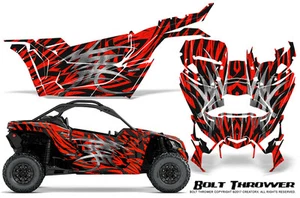 KIT DE GRÁFICOS CAN-AM BRP MAVERICK X3 CREATORX CALCOMANÍAS PERNO LANZADOR ROJO - Imagen 1 de 1