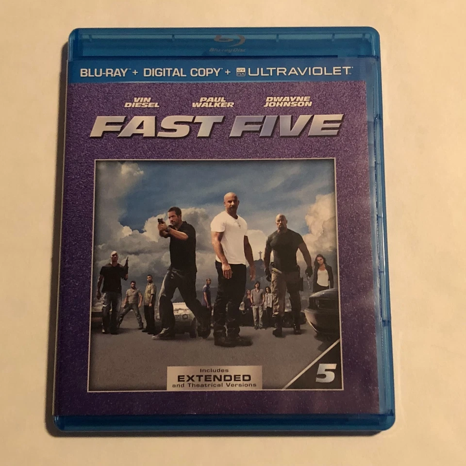 Fast Five Extended Edition Blu-ray Dwayne Johnson Like New - Image 1 of 1