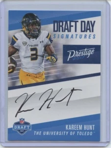 2017 Panini Prestige #DDS-KH Kareem Hunt Autograph Rookie Draft Day Signatures - Picture 1 of 2