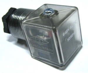 CANFIELD IND. 5103-1090000 Solenoid Valve Connector, Form A ISO Din - Picture 1 of 4